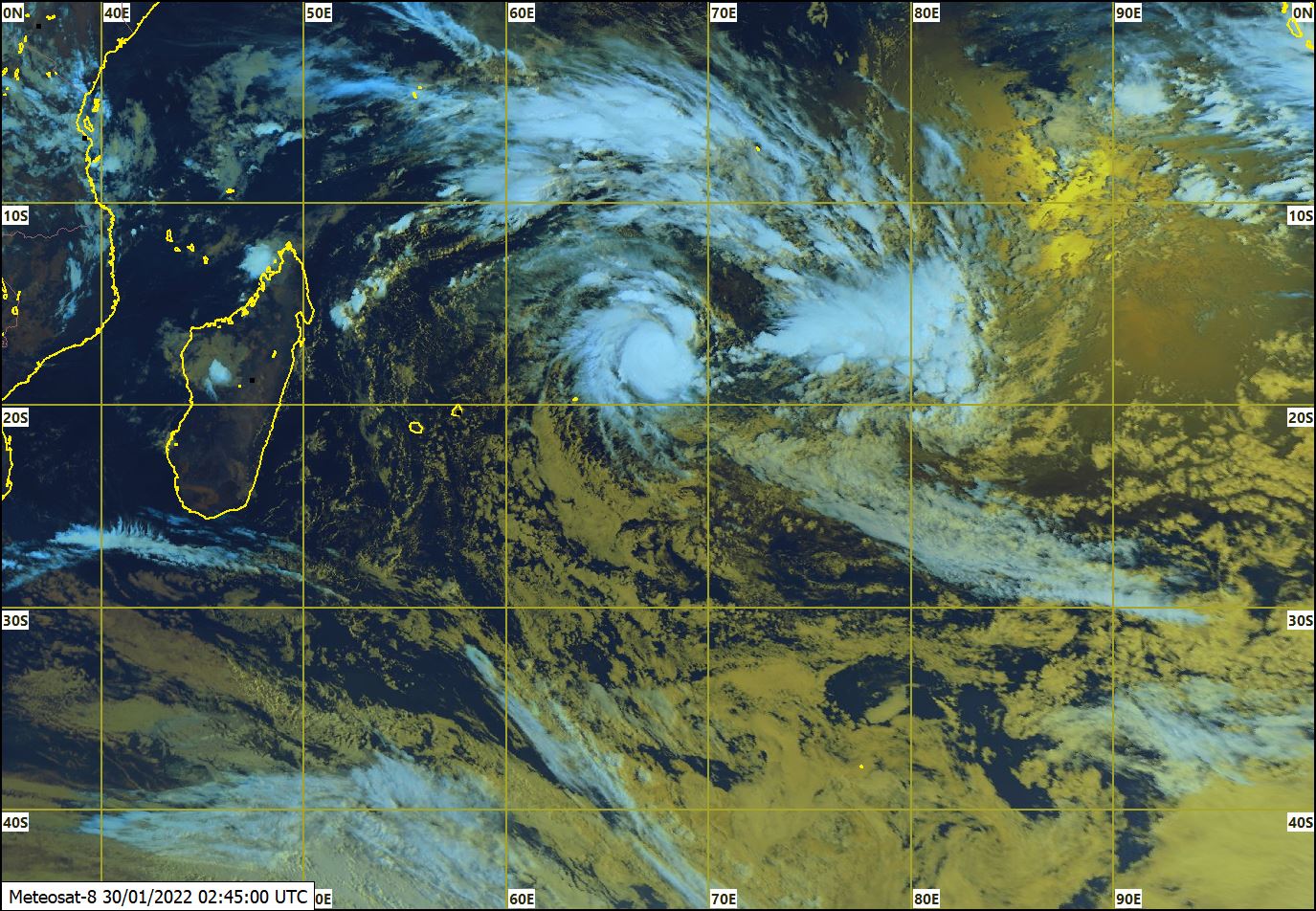Troisième bulletin de cyclone pour Rodrigues émis à 0410 heures ce ...