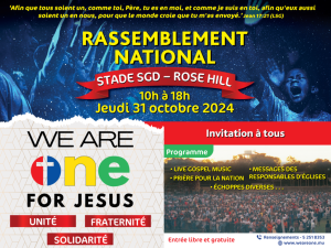 We are one for Jesus - Rassemblement National - Poster